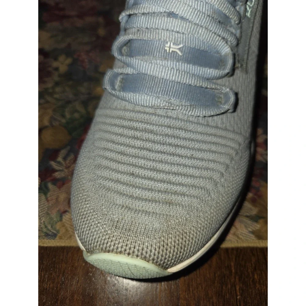 Kuru Womens Atom 2 Mist Blue Bright White Running Walking Sneakers Size 7.5 M